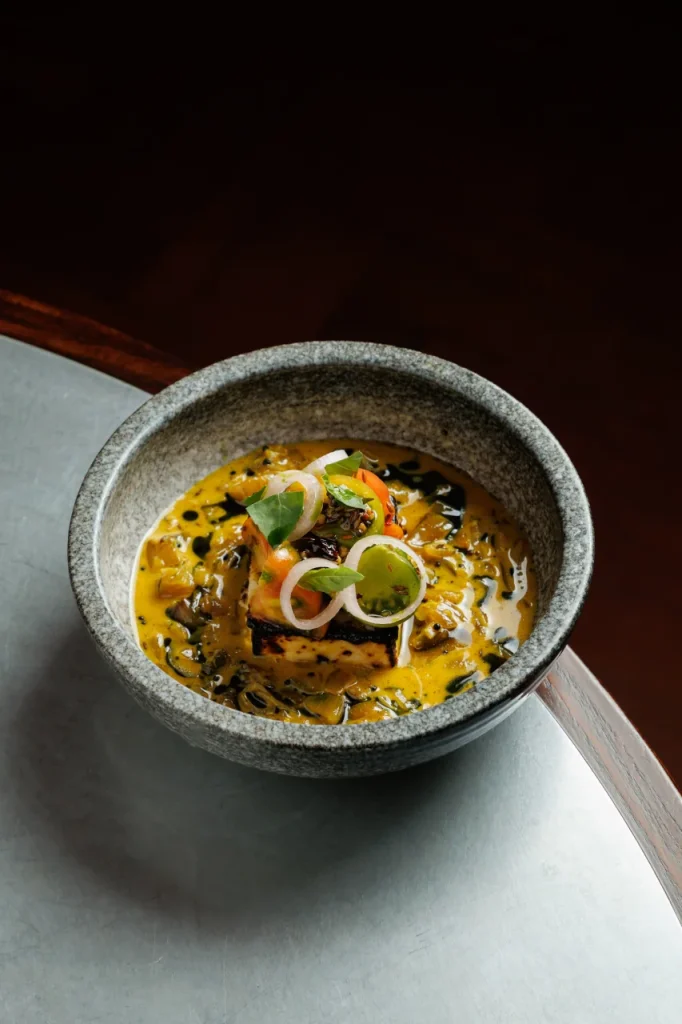 Malai paneer served at Tanvi, an Indian restaurant in St George’s Bay Malta, with summer tomato, sweet onion and basil